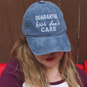 Super cute Quarantine Hair Dont Care Hat / Cap